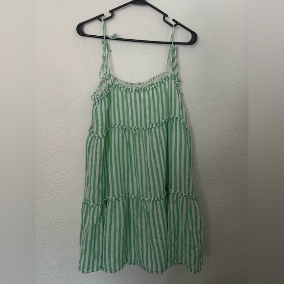 Rails Caralyn cayman green stripe mini dress- Large - Picture 6 of 11